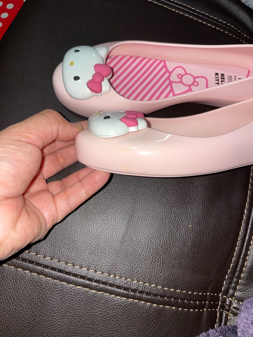 Mel by Melissa Pink Hello Kitty Jelly Flats for Kids - Picture 5 of 12